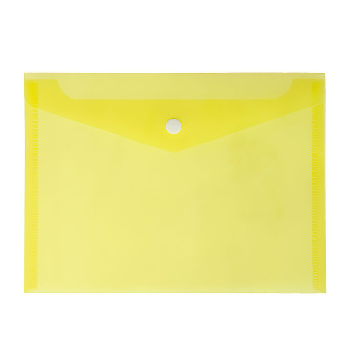 Art Fox Папка-конверт на кнопке А5, 180 мкм Calligrata, жёлтая