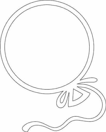Воздушные шарики шаблоны для вырезания из бумаги Snowman Nose 10 Free PDF Printables Printablee Balloon template, Balloons, Sha