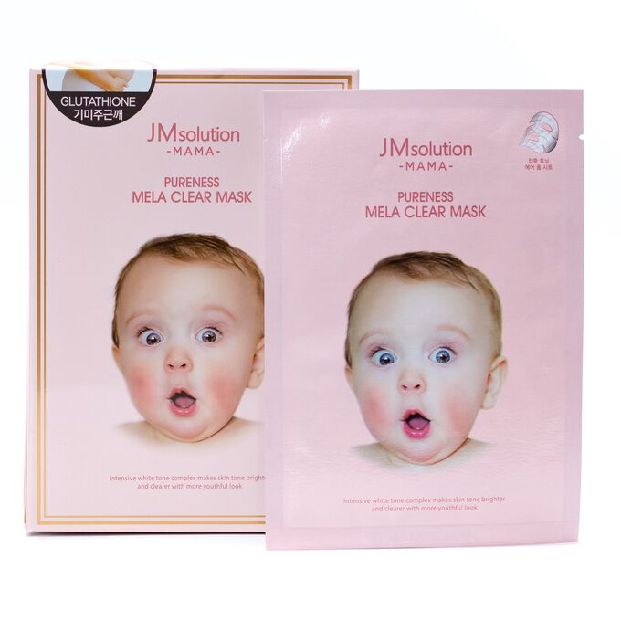 JMSolution MAMA Pureness Mela Clear Mask Тканевая маска для сухой и чувствительной кожи, 30 мл