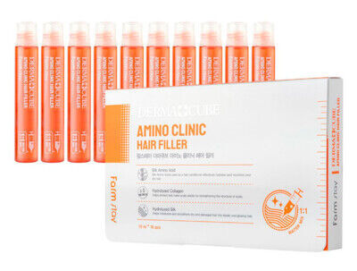 Farm Stay Dermacube Amino Clinic Hair Filler Филлер для волос с аминокислотами, 10 шт*13мл