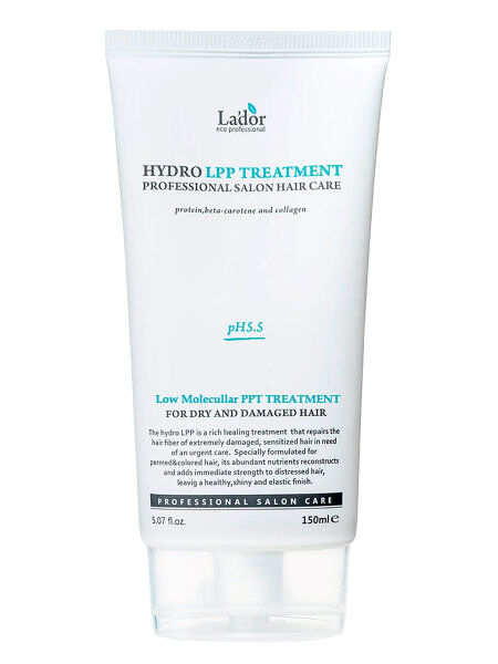 Lador Интенсивно увлажняющая, восстанавливающая маска для сухих и окрашенных волос Hydro LPP treatment Интенсивно 150 мл