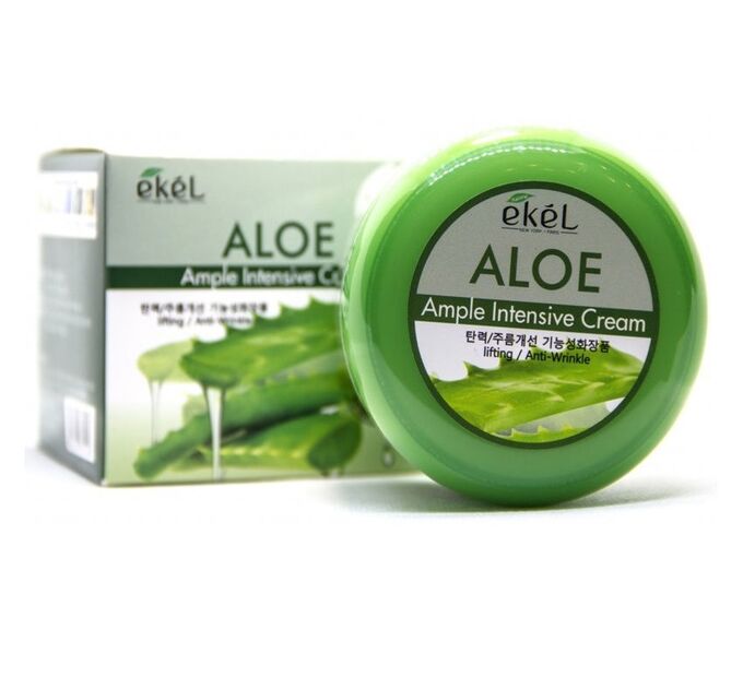Ekel cosmetics Ekel Aloe Ample Intensive Cream Увлажняющий крем для лица с алоэ вера 100 г
