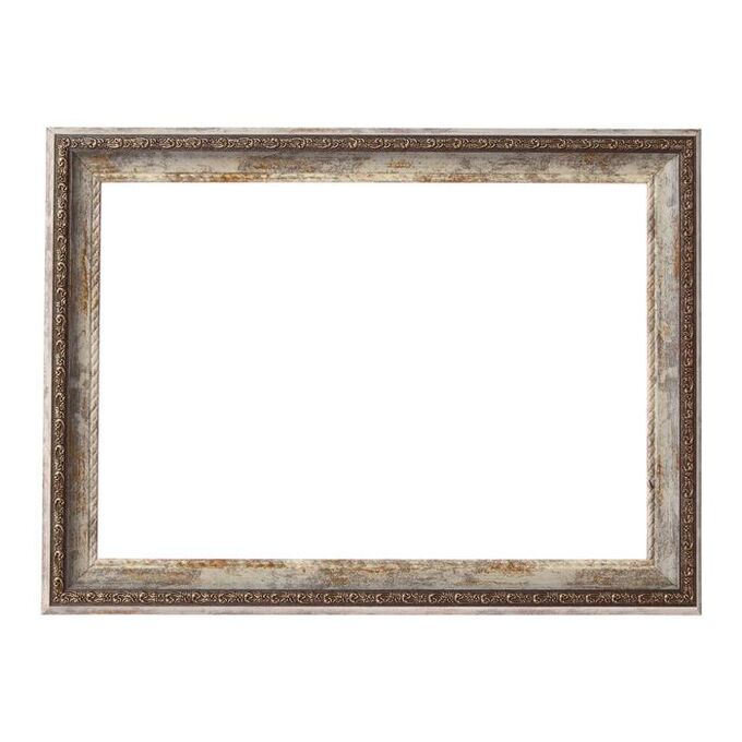 Рама для картин (зеркал) 21 х 30 х 3.0 см, пластиковая, Calligrata, белый мрамор