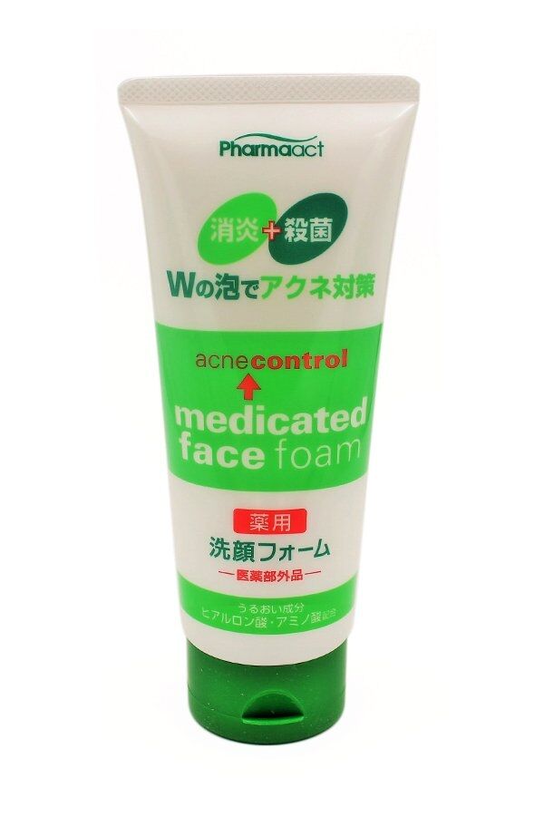 JP/ Pharmaact Acne Control Medicated Facial Cleansing Foam Пенка для умывания профилактическое Контроль акне, 130мл