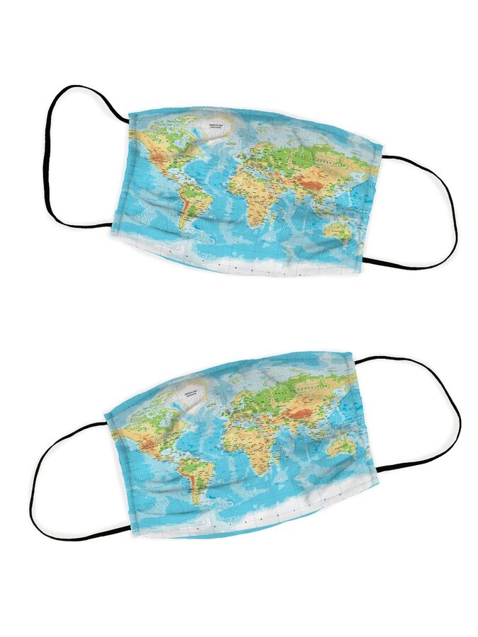 Защитная маска Карта Мира (10х16 см - 2 шт). Производитель: Sfertex