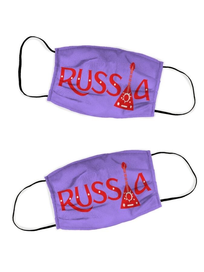 Защитная маска Russia (10х16 см - 2 шт). Производитель: Sfertex