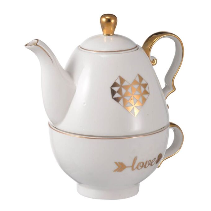 Набор 1656 Amore Teapot &amp; Cup Set чайник и чашка 11*16*18cm