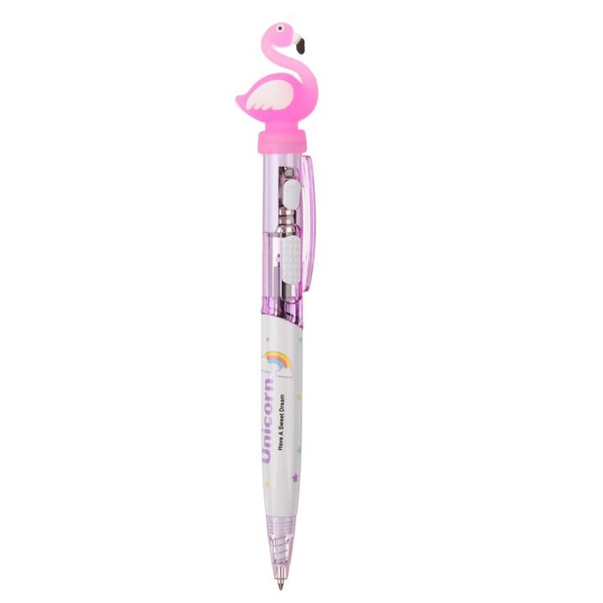 Ручка-прикол «Фламинго», световая, цвета МИКС