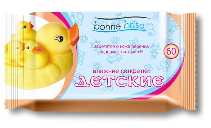 Влажные салфетки Vestar  Bonne Brise детские  60 шт