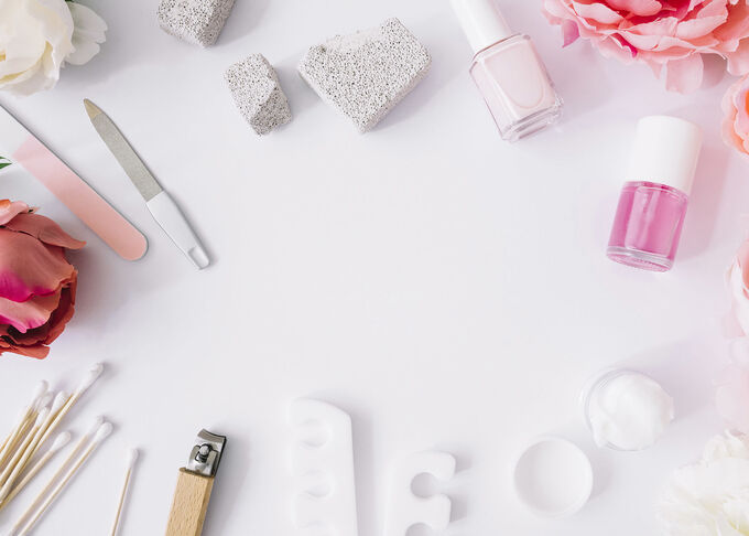 Free Nail, Polish, Poster Background Images, Hand Painted Illustrations Aestheti