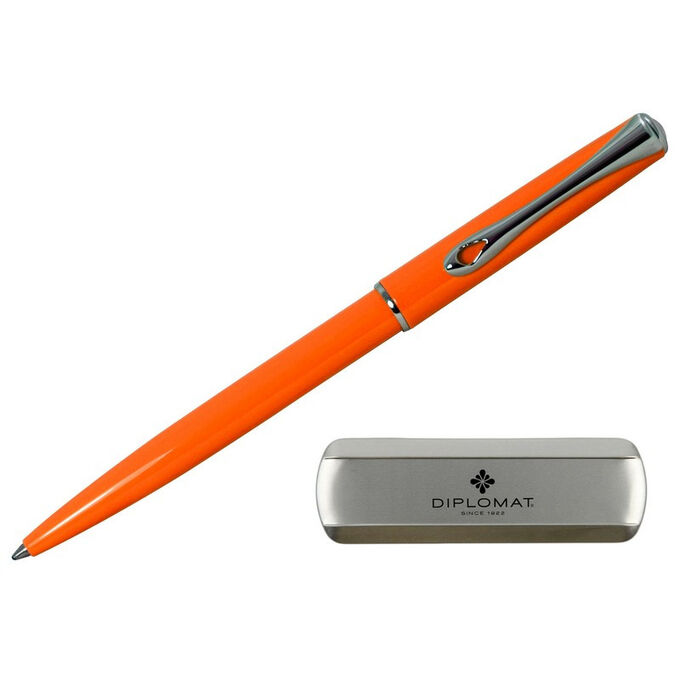 Ручка шариковая DIPLOMAT Traveller Lumi orange синий D20001069