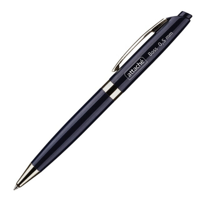 Ручка шариковая Attache Boss,синий корпус,цв. чернил синий, 2шт/уп
