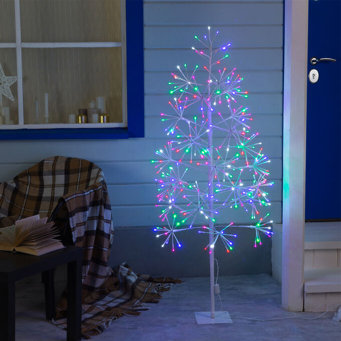 Luazon Lighting Дерево светодиодное &quot;Елка&quot;, 1.5 м, 324 LED, 220 В, эффект мерцания, МУЛЬТИ