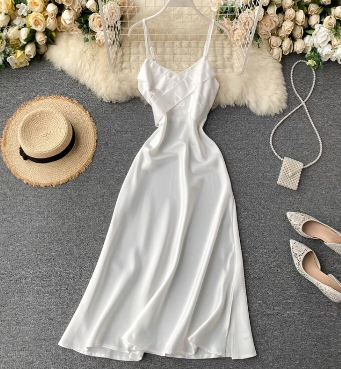 Платье, белый