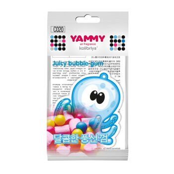 Ароматизатор подвес. YAMMY картон с пропиткой Осьминог &quot;Bubble Gum&quot; (1/200)