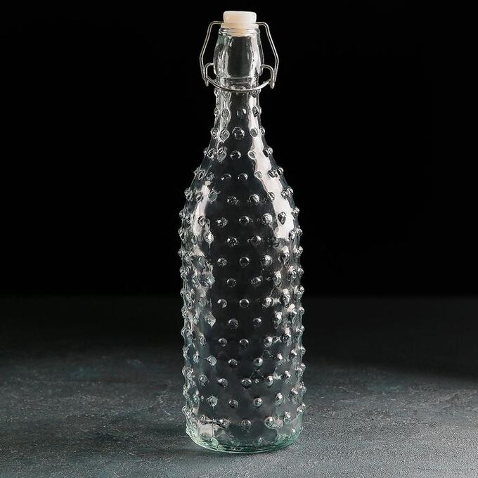 Бутыль для масла «Ризотто», 1 л, h=30 см, с бугельным замком 3547406