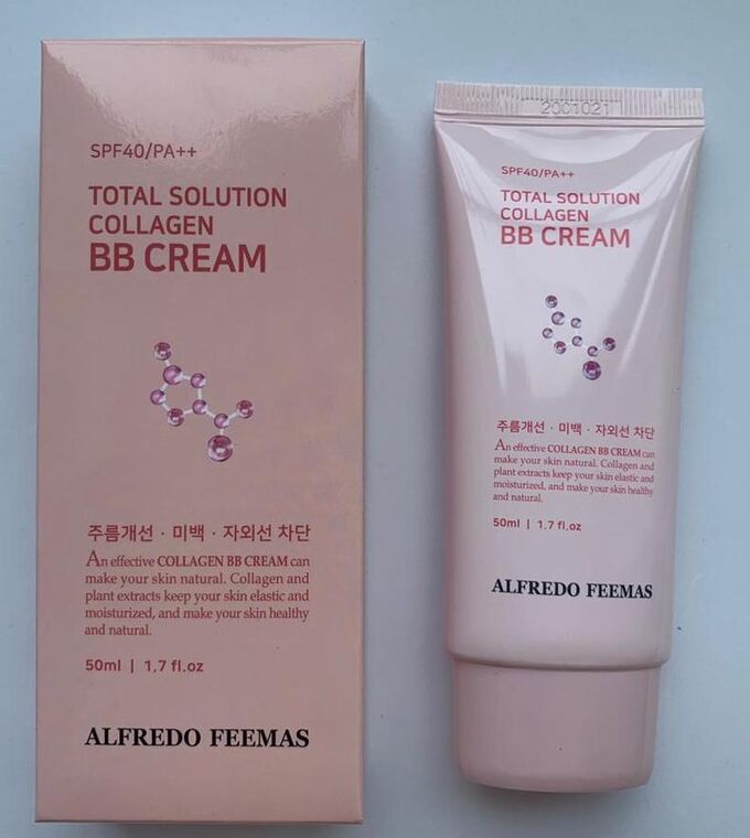 Alfredo Feemas total solution collagen bb cream Увлажняющий BB крем с коллагеном 50мл