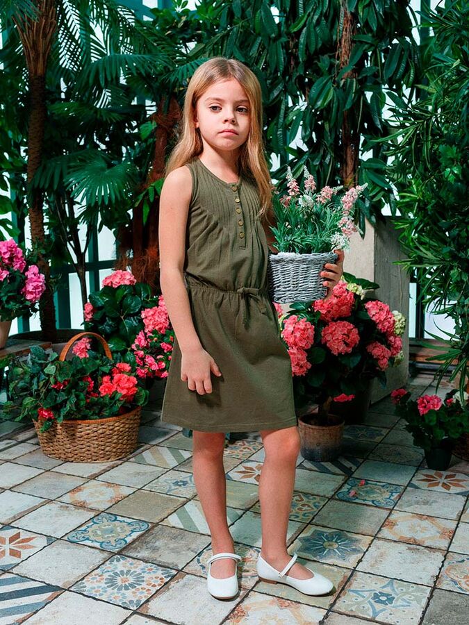 Детское Платье Militari Цвет: Хаки. Производитель: Juno