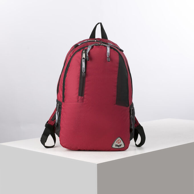 Рюкзак туристический, 21 л, отдел на молнии, наружный карман, цвет бордовый