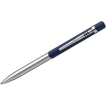 Ручка автоматическая шариковая &quot;Gemini&quot; синяя 1.0мм корпус синий/хром 2036 Luxor {Индия}