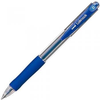 Ручка автоматическая шариковая SN-100 &quot;Laknock&quot; синяя (66270) Uni Mitsubishi Pencil {Япония}