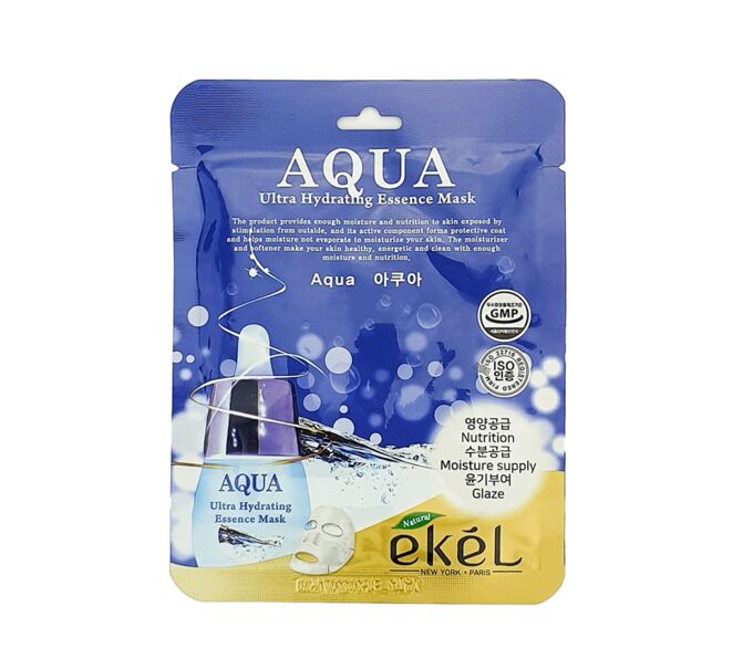 Ekel cosmetics Тканевая маска ультра-увлажняющая Aqua Ultra Hydrating Essence Mask