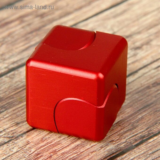 Спиннер &quot;Куб&quot;, красный, 3,5*3,5*3,5 см