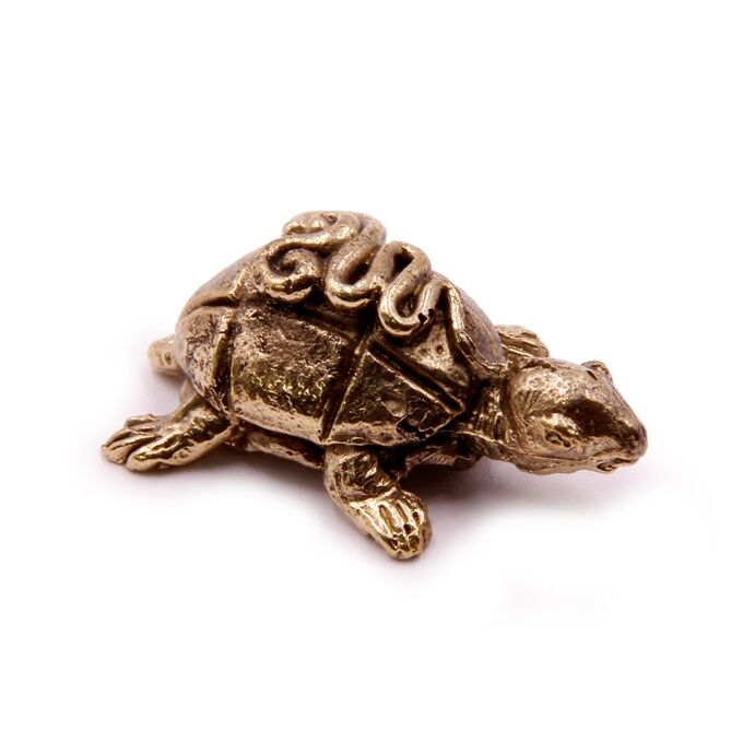 Фигурка Черепаха (бронза) 1,5х3,5 см