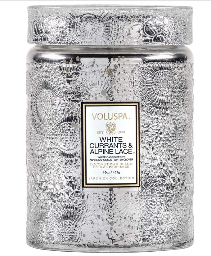 Белая смородина и альпийские кружева White Currants &amp; Alpine Lace Large Jar Candle