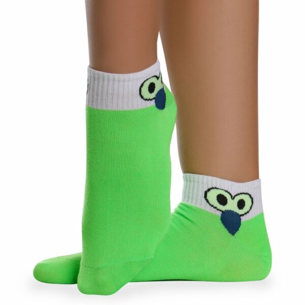Носки хлопковые люминесцентные &quot; Super socks Свет 70 &quot; принт1 зелёные р:35-41