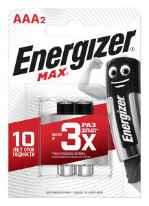 Батарейка ENERGIZER Max AAA E 92 BP2  в уп.2 шт