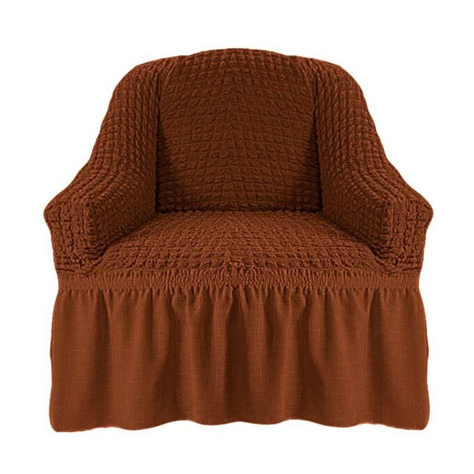 Чехол на кресло коричневый 2шт