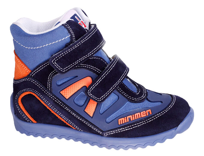 Ботинки Minimen, артикул 1190-94-7A 16, цвет синий, материал кожа нат