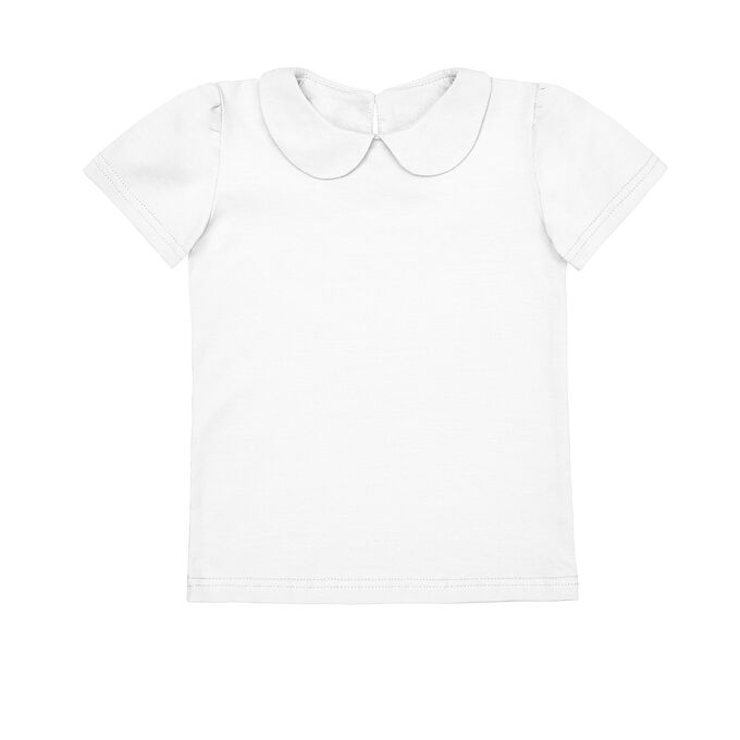 Белая блузка с коротким рукавом 12