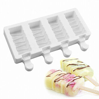 Форма силиконовая для мороженого &quot;Маракаибо&quot; 32*68 мм, 4 ячейки, Silikolove