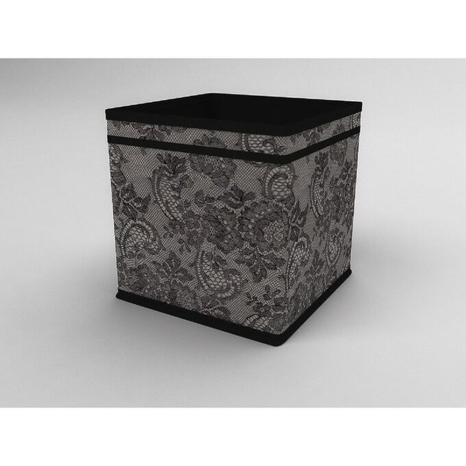 Коробка - куб жёсткая «Ажур», 22х22х22 см