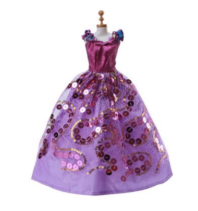 Платье фиолетовое с пайетками