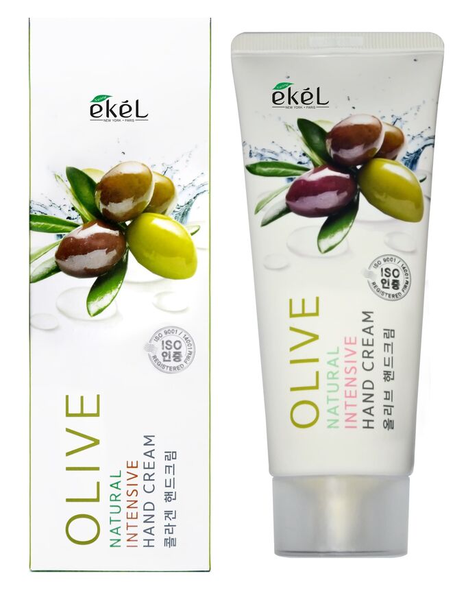 652369 &quot;Ekel&quot; Hand Cream Intensive Olive Интенсивный крем для рук с экстрактом оливы 100 мл. 1/160