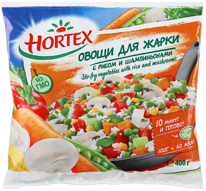 HORTEX Овощи для жарки , Хортекс, 400 г, (12)