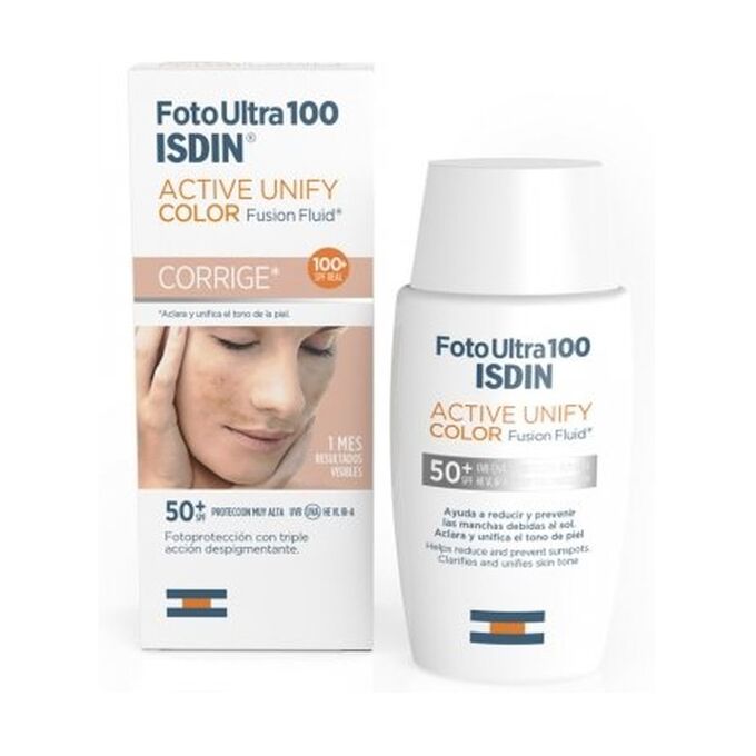 ФЛЮИД ДЛЯ ЛИЦА FOTO ULTRA 100 ISDIN ACTIVE UNIFY FUSION FLUID SIN, SPF 50+, ISDIN, 50МЛ