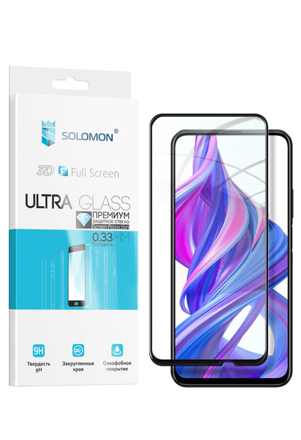 Защитное стекло Solomon 3D Full Glue для Huawei P20 Lite (Black)
