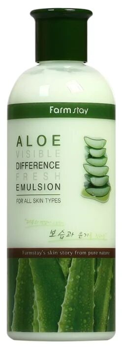 Farm Stay Farmstay Visible Difference Fresh Emulsion Aloe Увлажняющая эмульсия для лица с экстрактом алоэ 350 мл