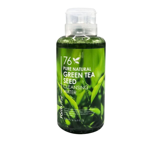Farm Stay 76 Pure Natural Green Tea Cleansing Water Очищающая вода с экстрактом зеленого чая 500мл