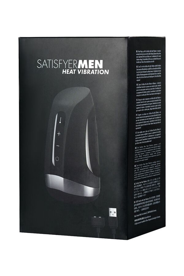 Мастурбатор с функцией подогрева Satisfyer Men Heat Vibration (2 мотора, 14 режимов, 70 комбинаций)