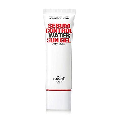 So'Natural So Natural Sebum Control Water Sun Gel SPF50+ PA+++ Солнцезащитный гель для жирной кожи, 50 мл