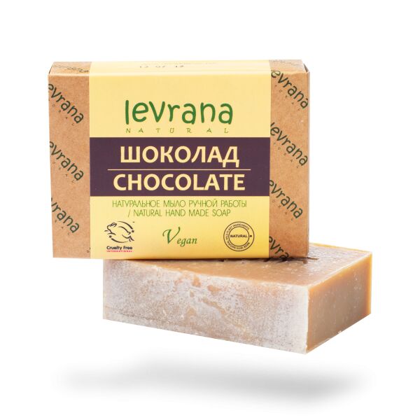 Levrana 1246 Мыло твердое ручной работы Шоколад , 100гр (+/-10 гр.)