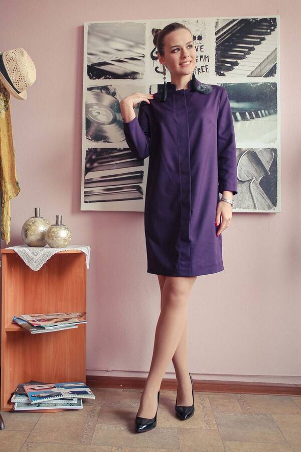 Платье Arisha Артикул: 1221-1 пурпурный