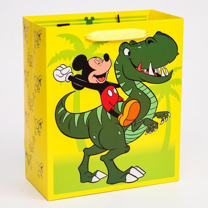 Disney Пакет ламинат вертикальный &quot;Dino&quot;, Микки Маус, 23х27х11,5 см