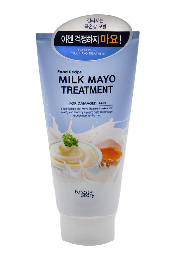 [Forest Story] Протеиновая маска для поврежденных волос, Food Recipe Milk Mayo Treatment 300 мл.