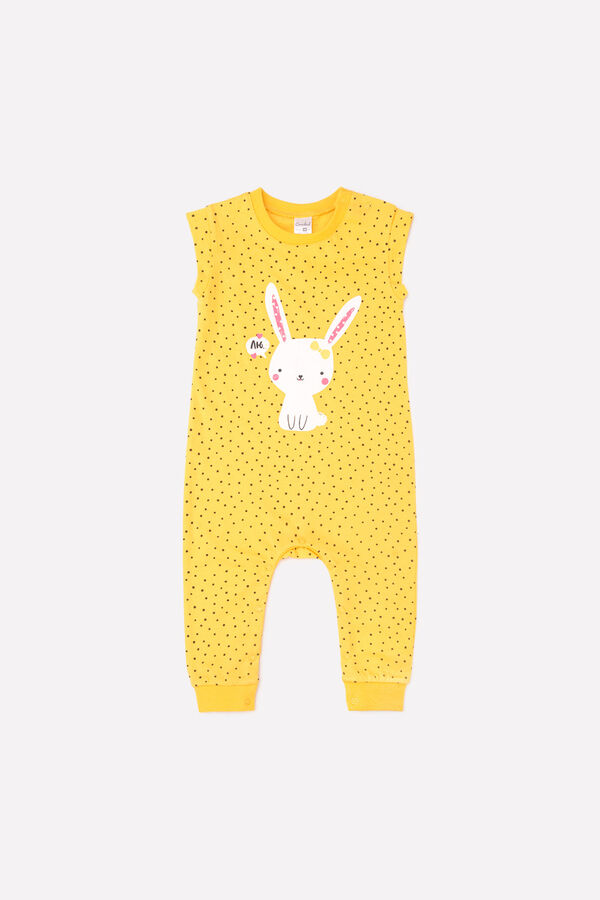 Crockid Полукомбинезон(Весна-Лето)+baby (горошки на желтом)